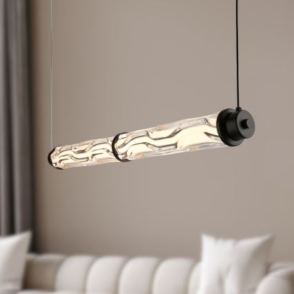 Lustre suspenso em cabo CORTE LED/18W/230V preto