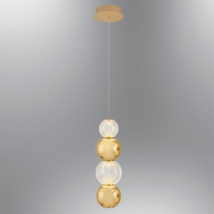 Lustre suspenso em cabo CREMONA LED/7W/230V 3000K dourado
