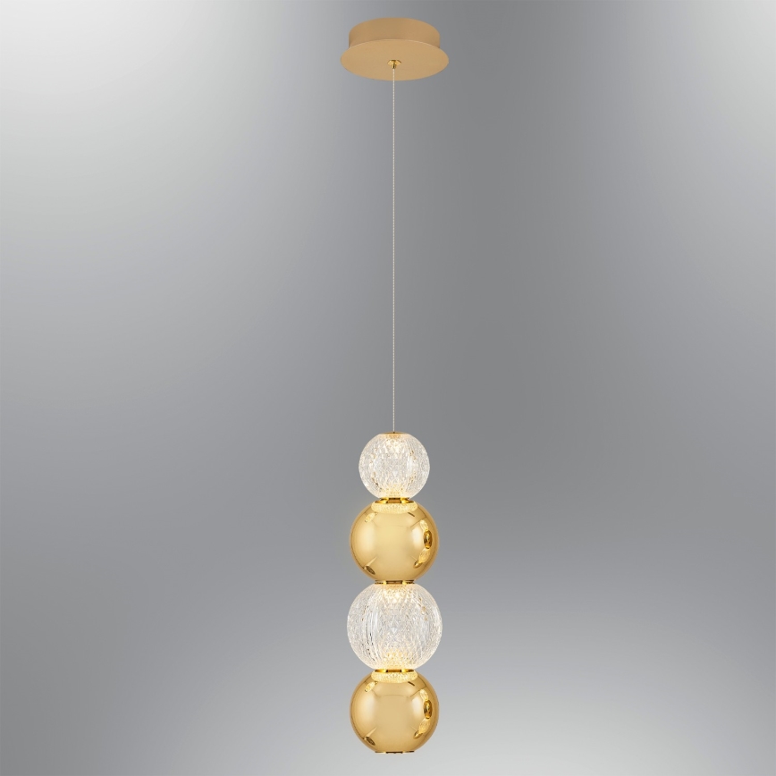 Lustre suspenso em cabo CREMONA LED/7W/230V 3000K dourado