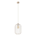 Lustre suspenso em cabo DESTELLO 1xE27/15W/230V Ø 21 cm bege