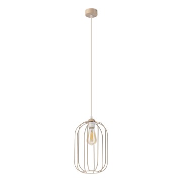 Lustre suspenso em cabo DESTELLO 1xE27/15W/230V Ø 21 cm bege