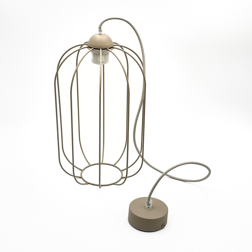 Lustre suspenso em cabo DESTELLO 1xE27/15W/230V Ø 21 cm bege