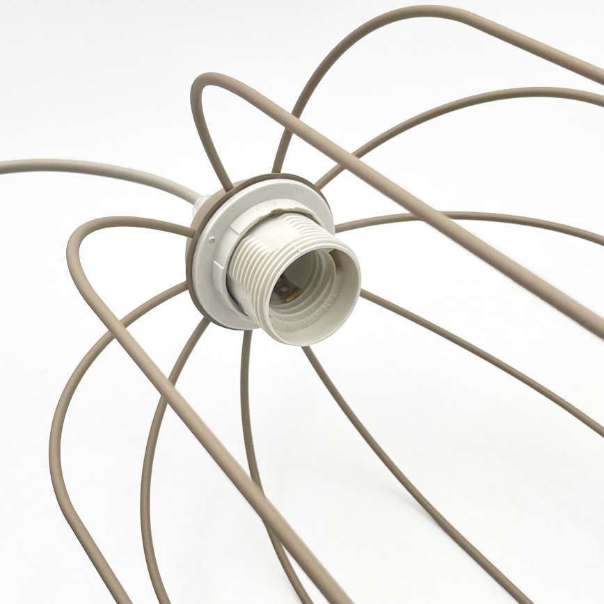 Lustre suspenso em cabo DESTELLO 1xE27/15W/230V Ø 21 cm bege