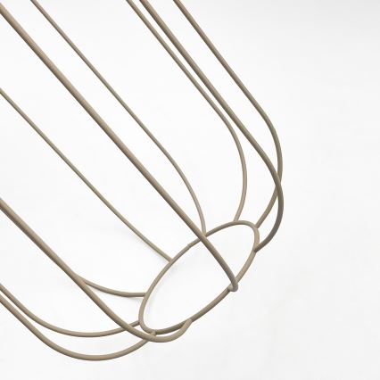 Lustre suspenso em cabo DESTELLO 1xE27/15W/230V Ø 21 cm bege