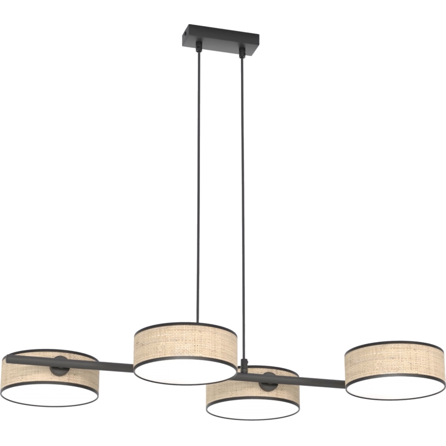 Lustre suspenso em cabo DRUMZ 4xE14/10W/230V bege