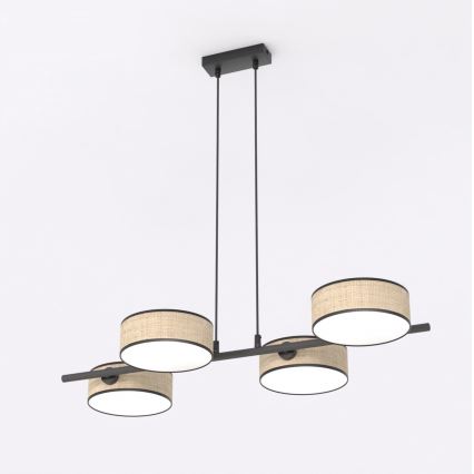 Lustre suspenso em cabo DRUMZ 4xE14/10W/230V bege