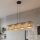 Lustre suspenso em cabo ECO 4xE27/15W/230V bege/rattan