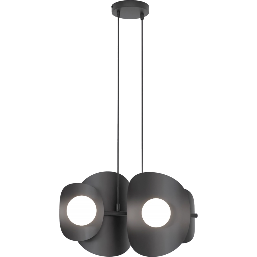 Lustre suspenso em cabo ELEMENTI 4xG9/8W/230V, preto