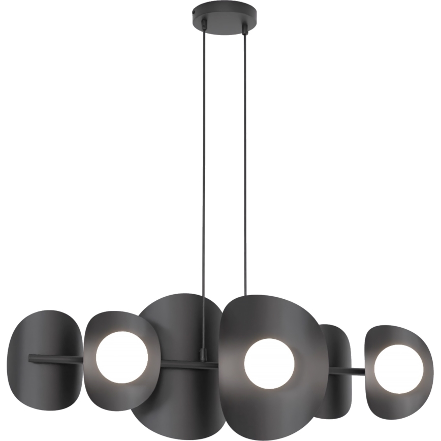 Lustre suspenso em cabo ELEMENTI 6xG9/8W/230V preto