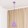 Lustre suspenso em cabo ETNA II 1xE27/15W/230V Ø 25 cm roxo