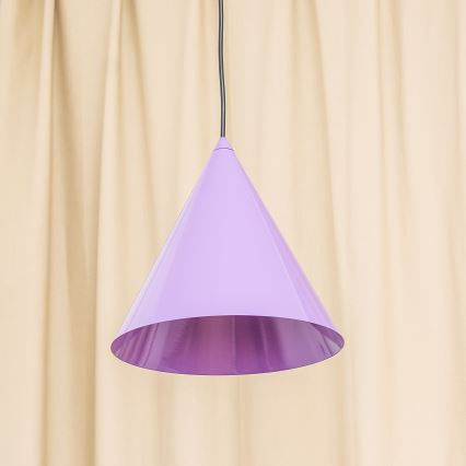 Lustre suspenso em cabo ETNA II 1xE27/15W/230V Ø 25 cm roxo