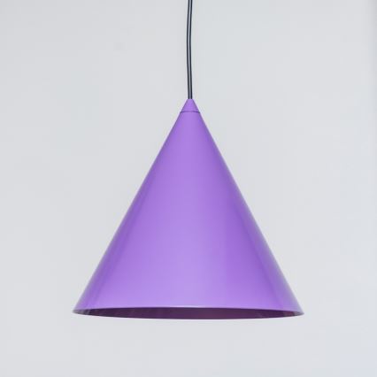Lustre suspenso em cabo ETNA II 1xE27/15W/230V Ø 25 cm roxo