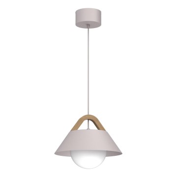 Lustre suspenso em cabo FUNDA 1xE27/15W/230V creme