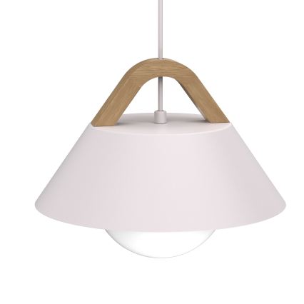 Lustre suspenso em cabo FUNDA 1xE27/15W/230V creme