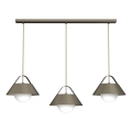 Lustre suspenso em cabo FUNDA 3xE27/15W/230V, acabamento bronze