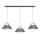 Lustre suspenso em cabo FUNDA 3xE27/15W/230V, acabamento bronze