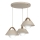 Lustre suspenso em cabo FUNDA 3xE27/15W/230V bege