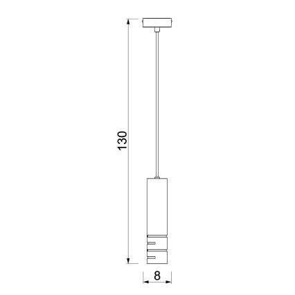 Lustre suspenso em cabo FUNDA 3xE27/15W/230V bege