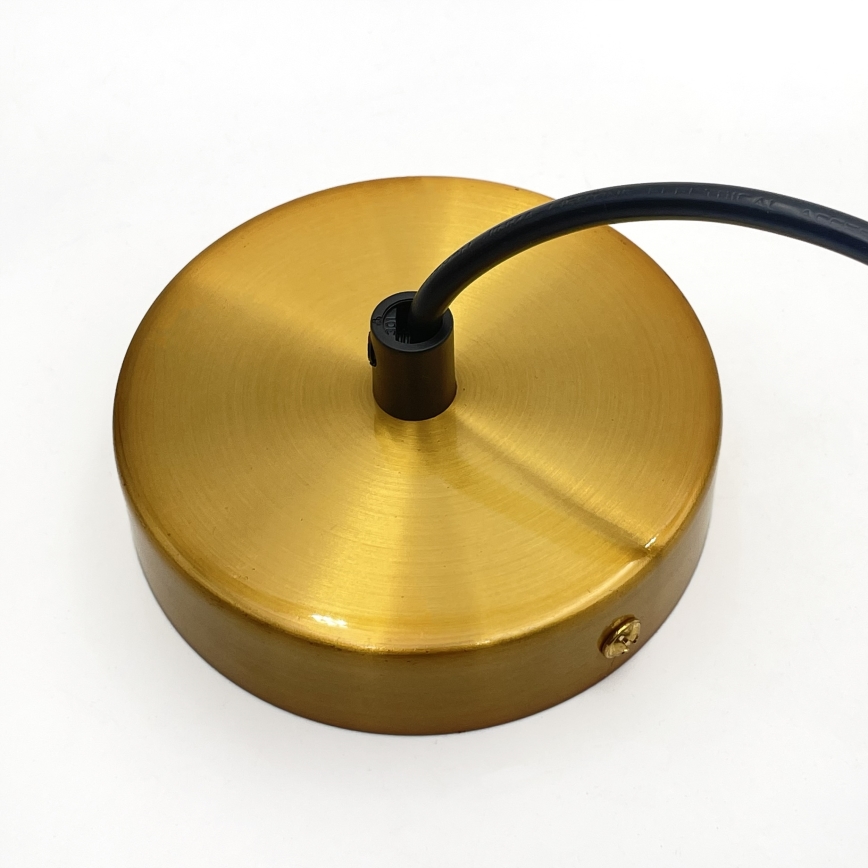 Lustre suspenso em cabo HECTOR 1xE27/15W/230V branco/latão Ø 25 cm