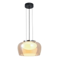 Lustre suspenso em cabo INSIEME 1xGX53/10W/230V Ø 35 cm bege fumê