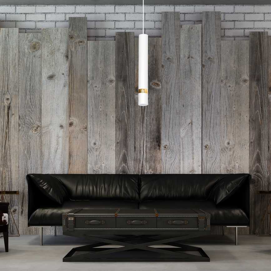 Lustre suspenso em cabo JOKER 1xGU10/25W/230V branco/dourado