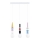Lustre suspenso em cabo LUMIO 3xE27/15W/230V multicolorido