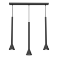 Lustre suspenso em cabo MAZZO 3xGU10/8W/230V preto