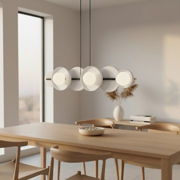 Lustre suspenso em cabo MODEL 6xG9/8W/230V, branco