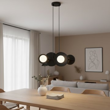 Lustre suspenso em cabo MODELO 4xG9/8W/230V preto