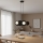 Lustre suspenso em cabo MODELO 4xG9/8W/230V preto