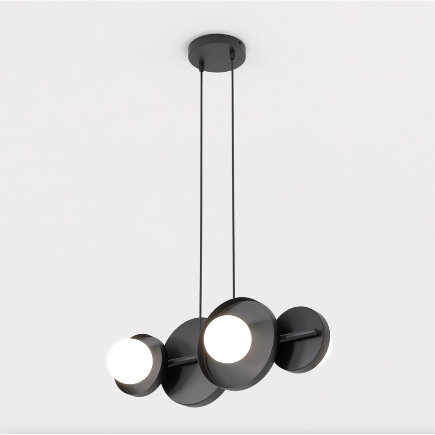 Lustre suspenso em cabo MODELO 4xG9/8W/230V preto