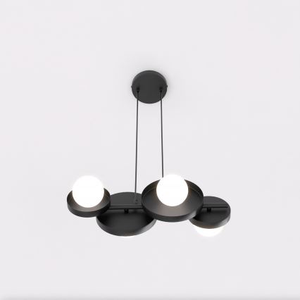 Lustre suspenso em cabo MODELO 4xG9/8W/230V preto