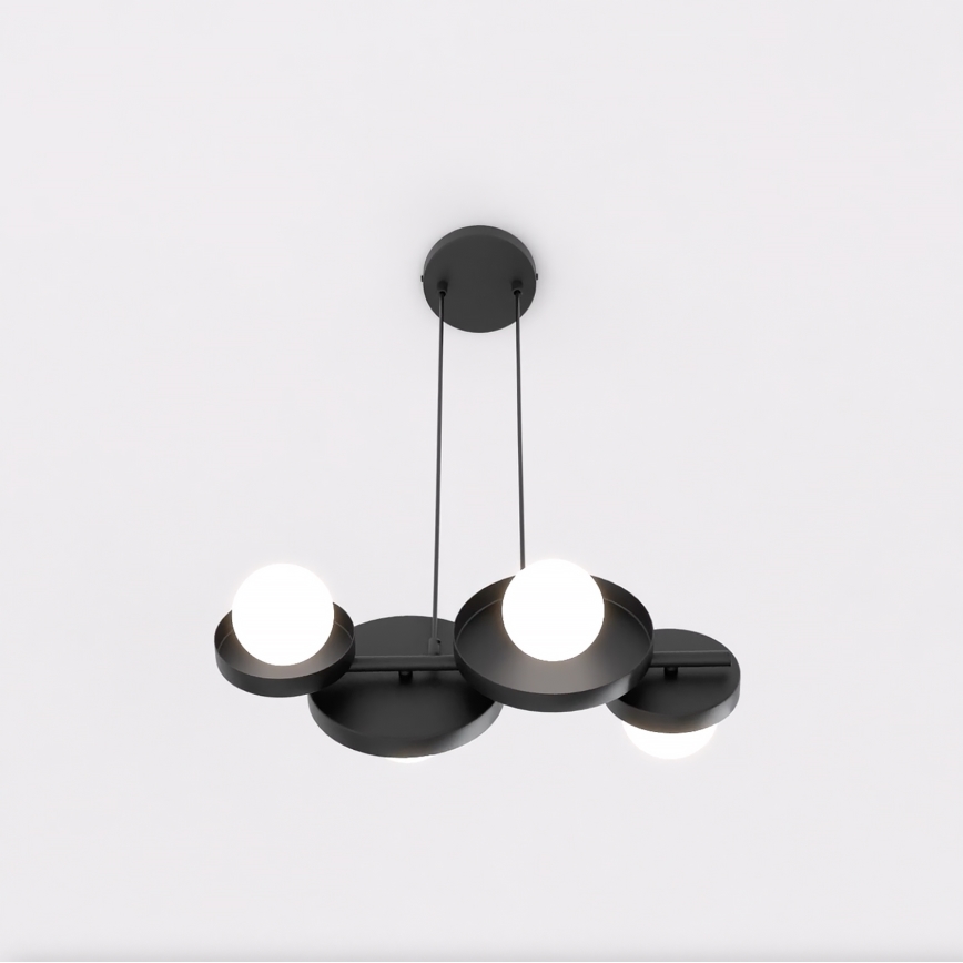 Lustre suspenso em cabo MODELO 4xG9/8W/230V preto