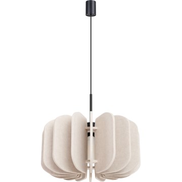 Lustre suspenso em cabo MULA 1xE27/15W/230V Ø 45 cm creme
