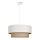Lustre suspenso em cabo NATIA 1xE27/60W/230V Ø 45 cm branco/castanho