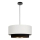 Lustre suspenso em cabo NATIA 1xE27/60W/230V Ø 45 cm branco/preto