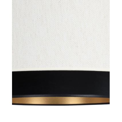 Lustre suspenso em cabo NATIA 1xE27/60W/230V Ø 45 cm branco/preto