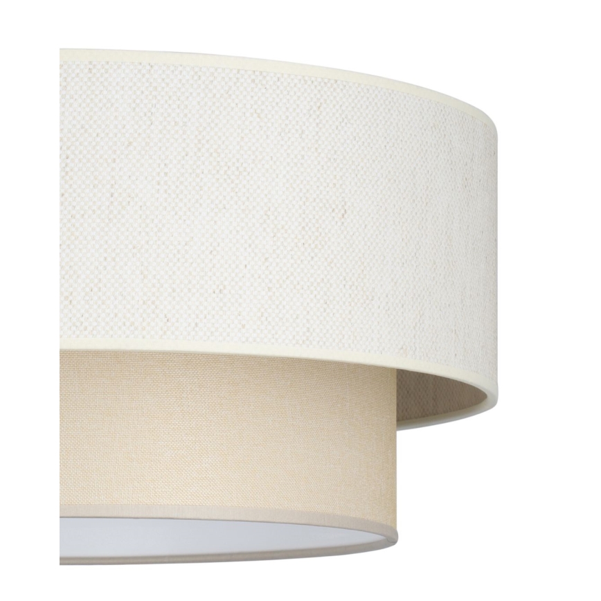 Lustre suspenso em cabo NATIA 1xE27/60W/230V Ø 45 cm creme