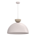 Lustre suspenso em cabo NEVIS 1xE27/15W/230V Ø 50 cm creme
