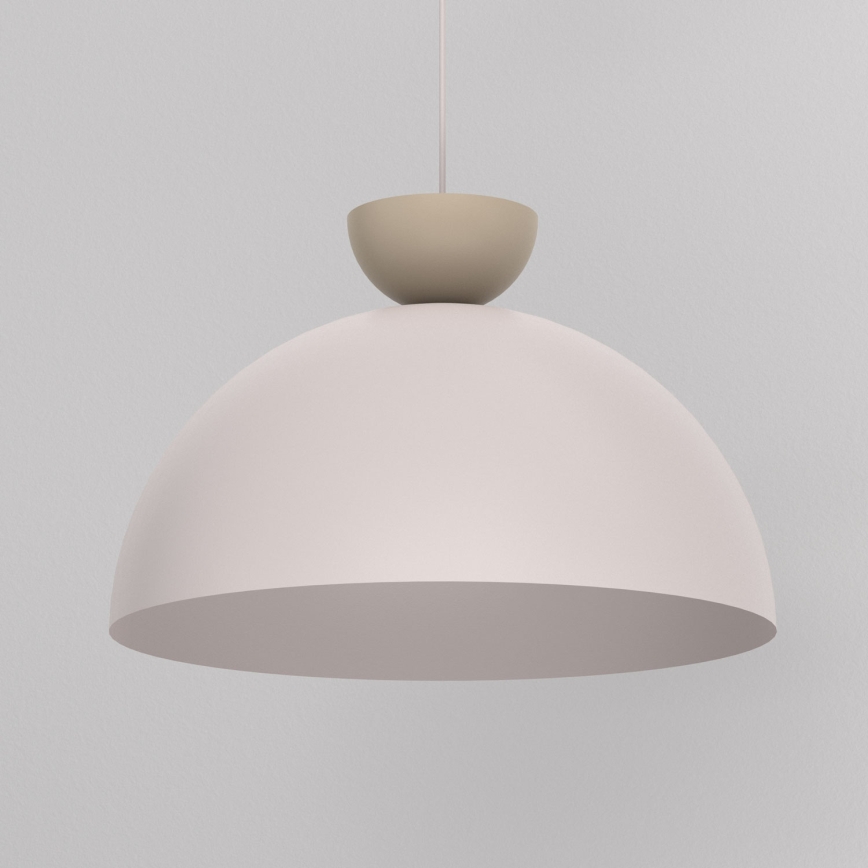 Lustre suspenso em cabo NEVIS 1xE27/15W/230V Ø 50 cm creme