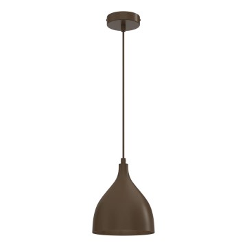 Lustre suspenso em cabo NOAK CLASSIC 1xE27/15W/230V castanho