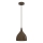 Lustre suspenso em cabo NOAK CLASSIC 1xE27/15W/230V castanho