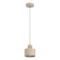 Lustre suspenso em cabo PARKLA 1xE27/15W/230V bege