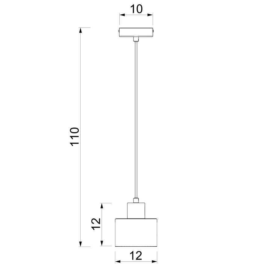 Lustre suspenso em cabo PARKLA 1xE27/15W/230V bege