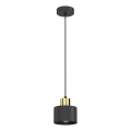 Lustre suspenso em cabo PARKLA 1xE27/15W/230V preto