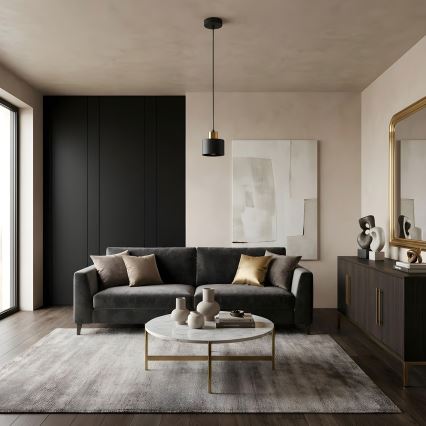 Lustre suspenso em cabo PARKLA 1xE27/15W/230V preto