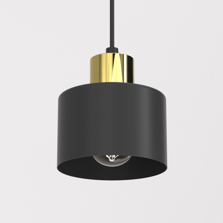 Lustre suspenso em cabo PARKLA 1xE27/15W/230V preto