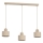 Lustre suspenso em cabo PARKLA 3xE27/15W/230V bege