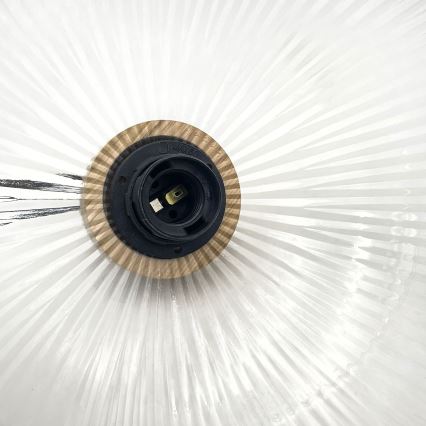 Lustre suspenso em cabo PIA 1xE27/60W/230V, Ø 30 cm, carvalho