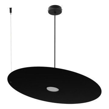 Lustre suspenso em cabo PIATTO 1xGX53/15W/230V, Ø 55 cm, preto